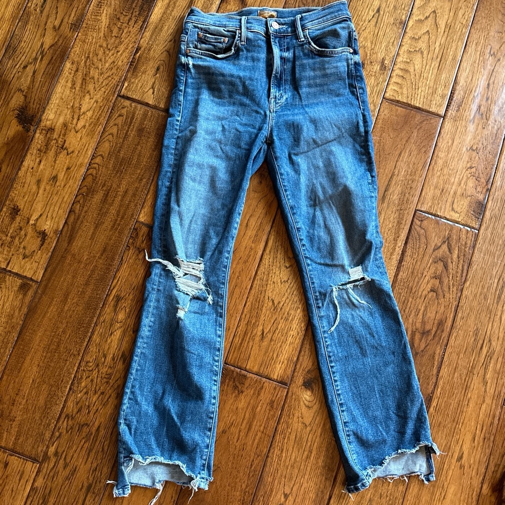 Mother dark denim jeans, size 26